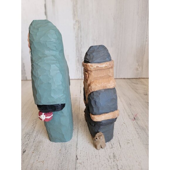 Lancy Smith folk art Santa Claus 710s lab St dog Xmas decor cat set - Picture 5 of 9